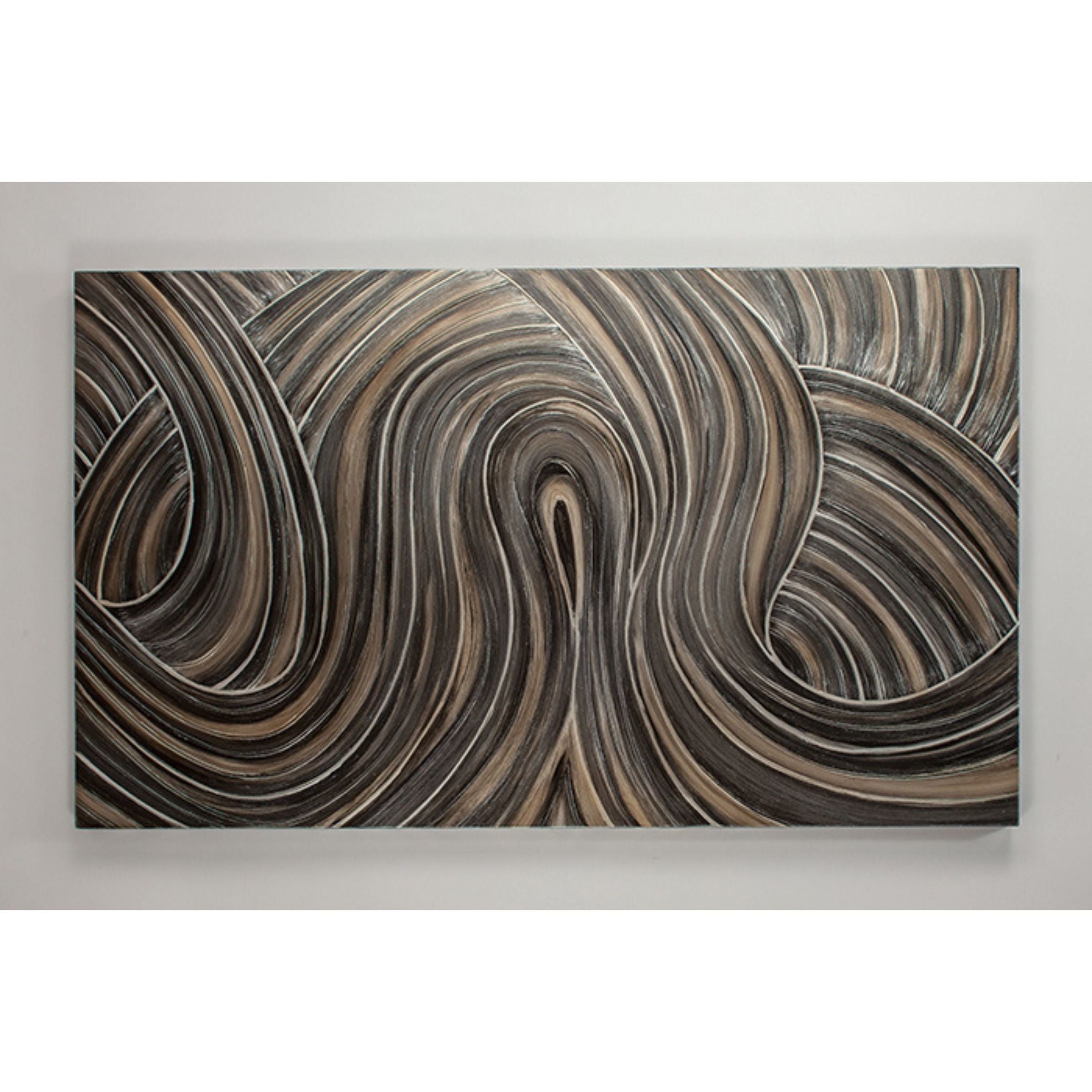 Bronze Wood Swirl Design Wall Decor 32"W x 54"H