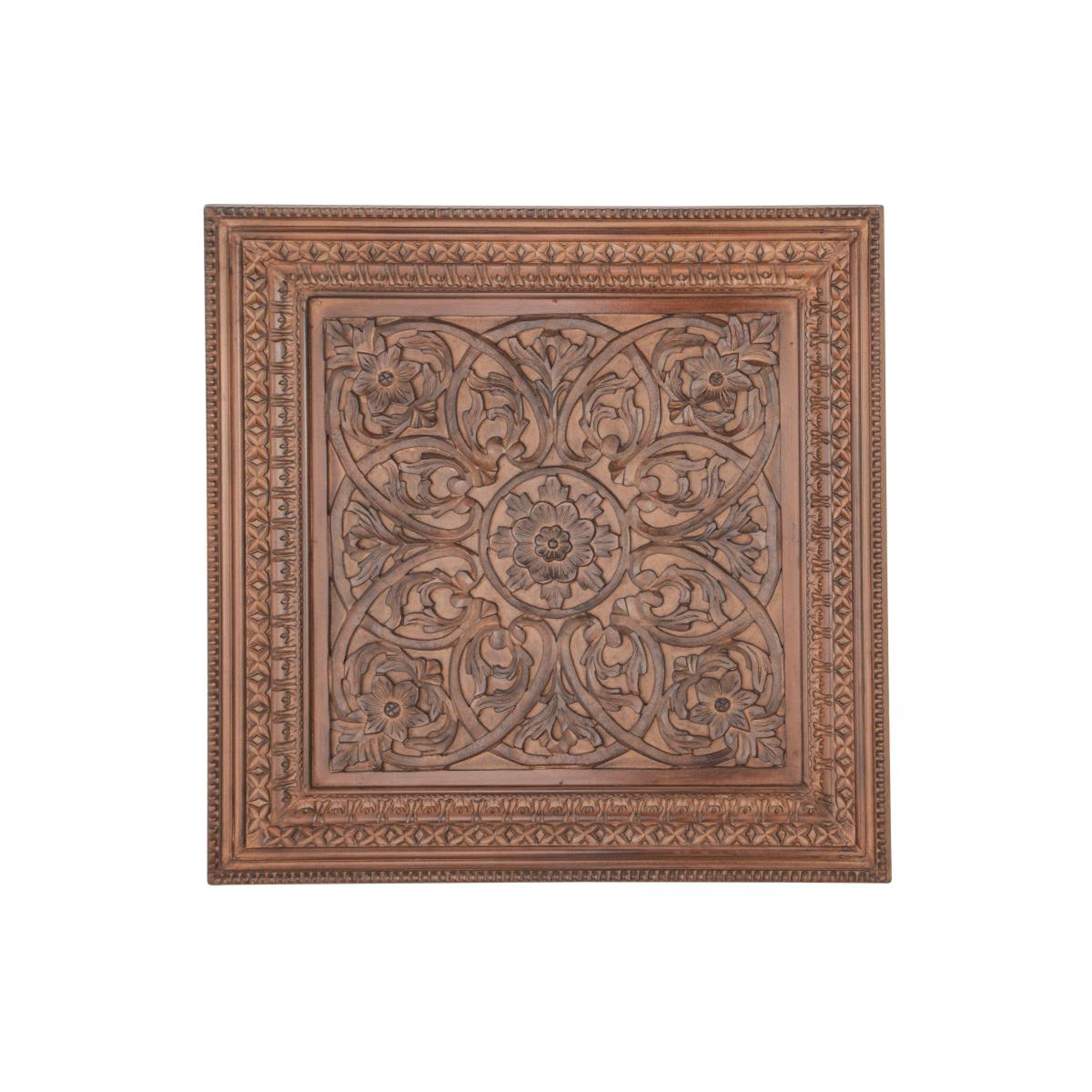 Wood Square Medallion Wall DÃ©cor 47"W x 47"H