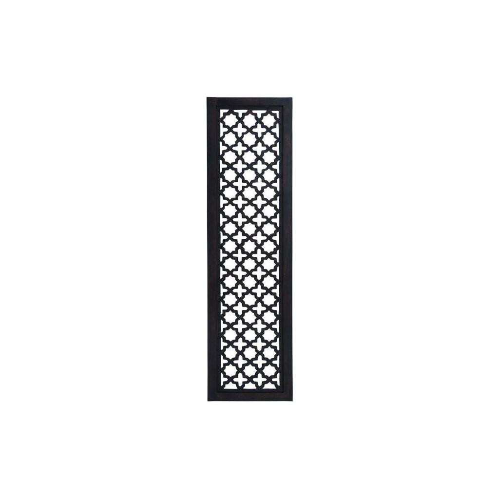 Black Ornamental Wood Wall Panel 20"W x 72"H
