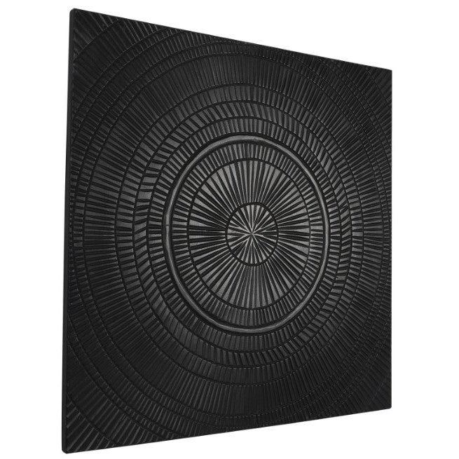 Black Wood Starburst Wall Decor 36"W x 36"H