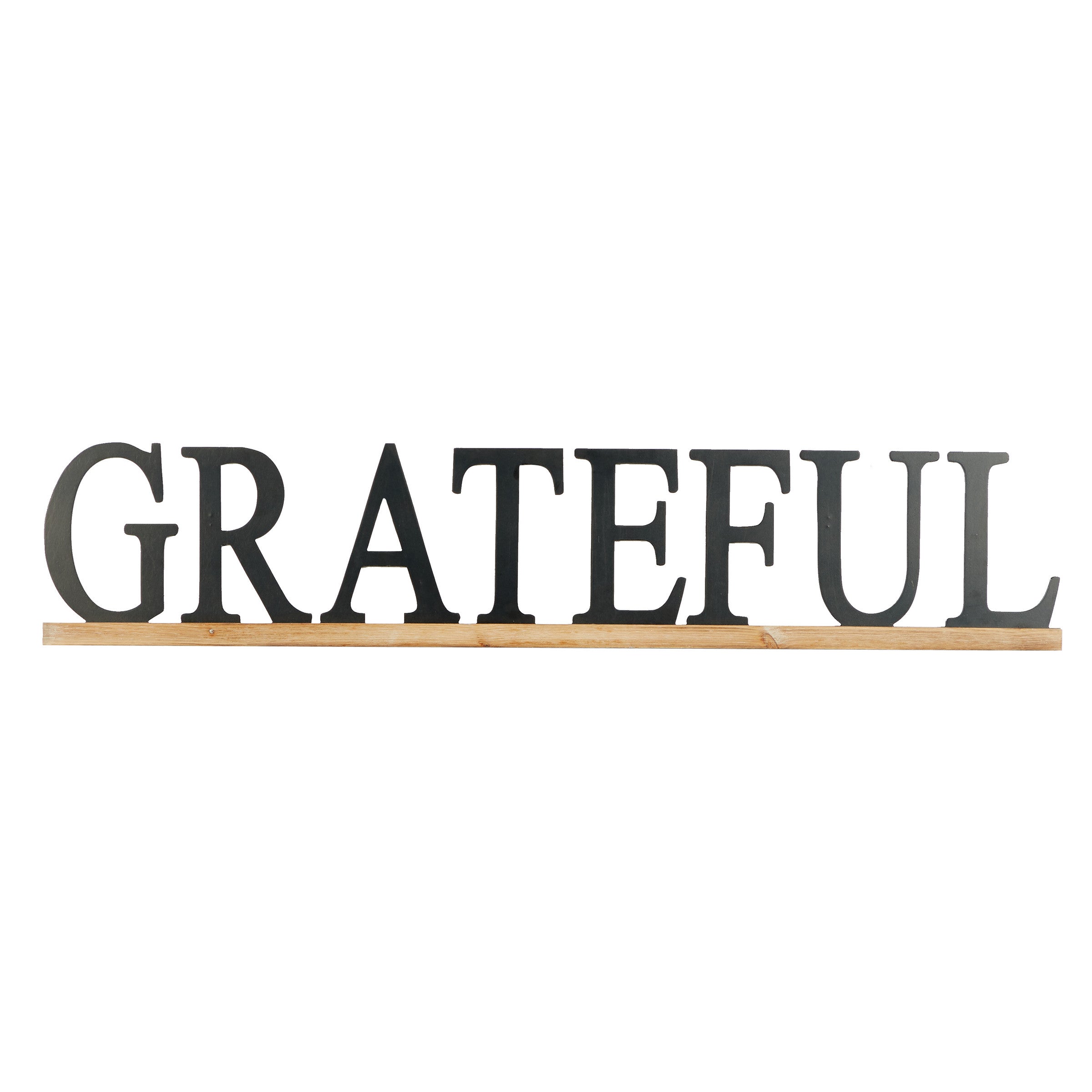 Grateful Wood Wall DÃ©cor 48"W x 10"H