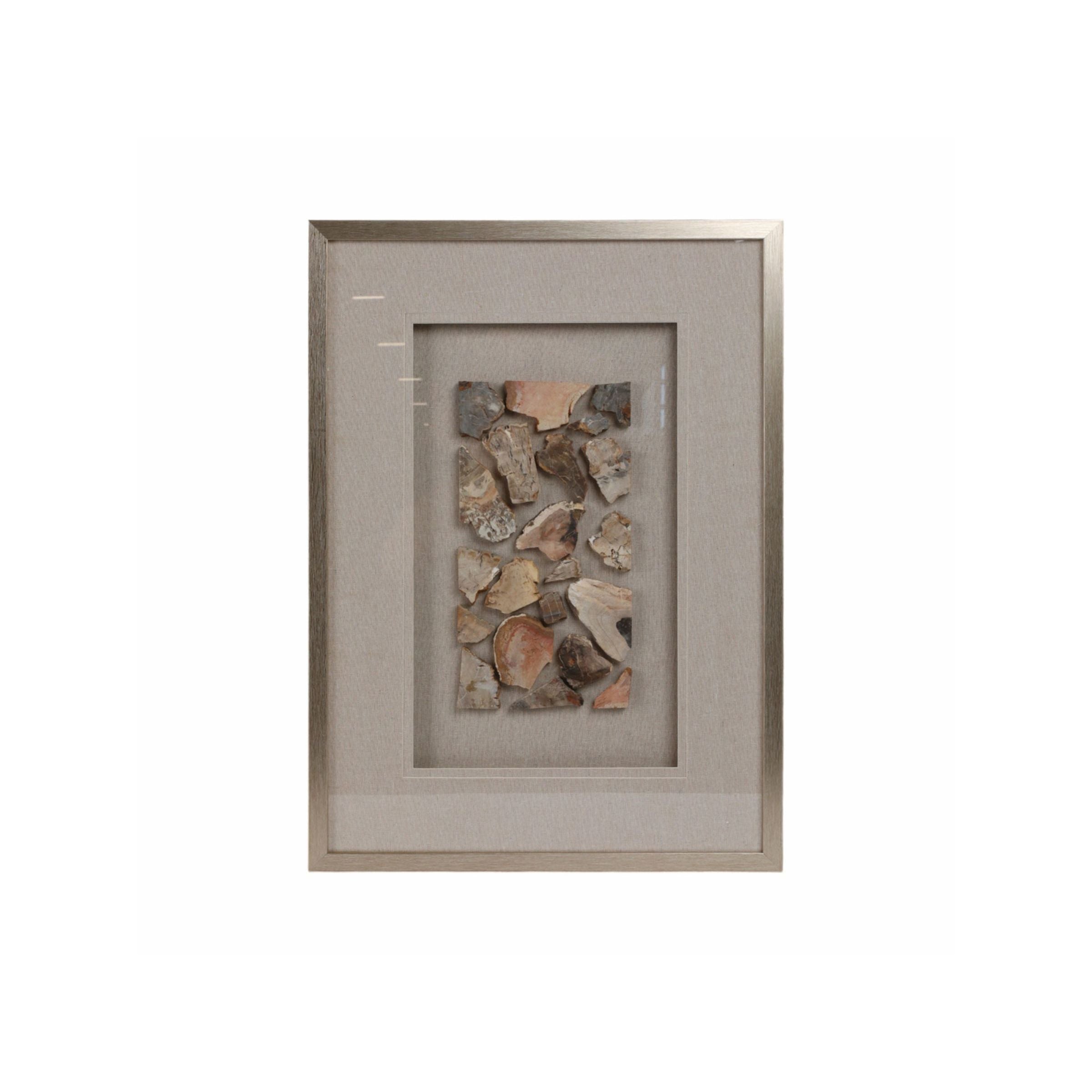 Petrified Stone Framed Wall Decor 20"W x 28"H
