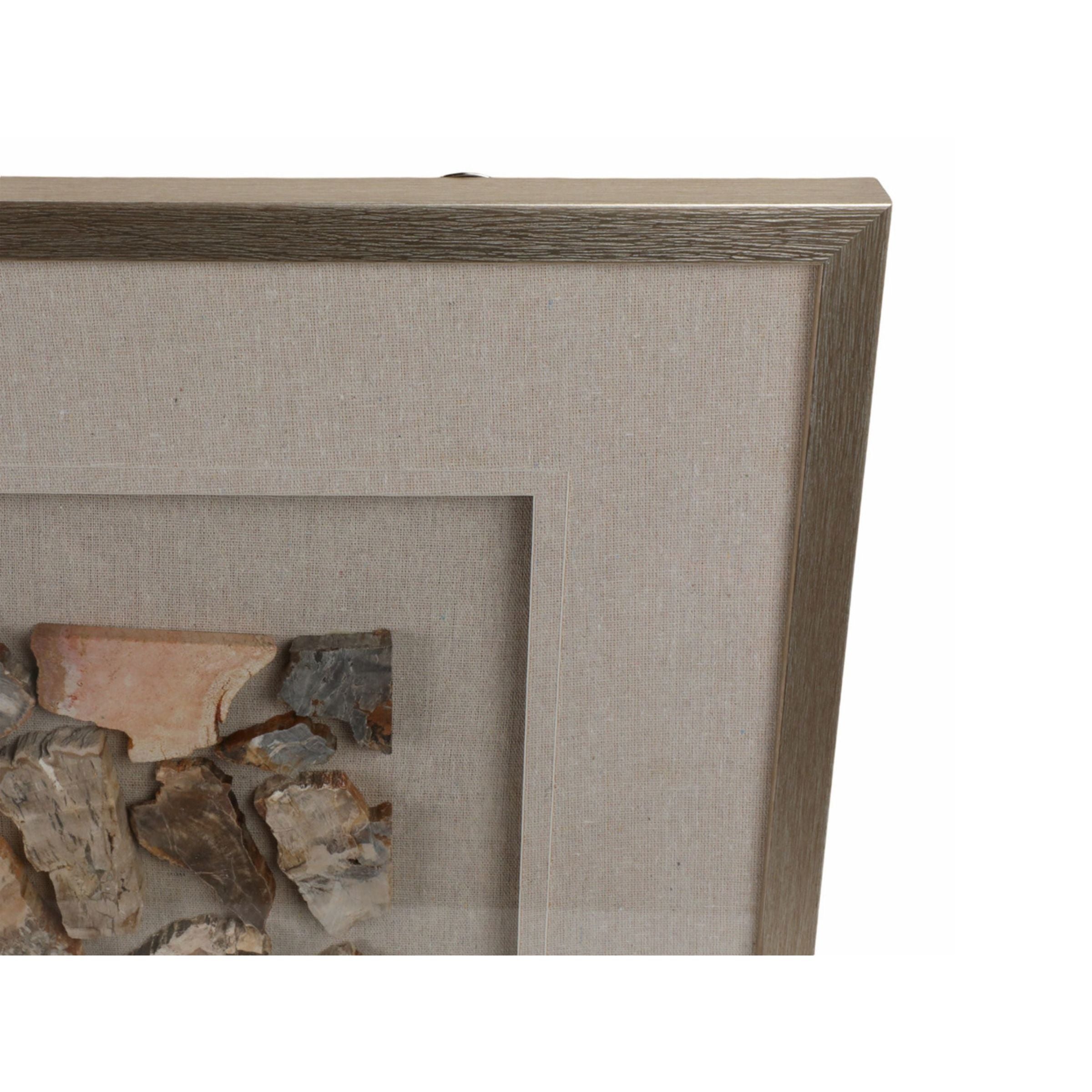 Petrified Stone Framed Wall Decor 20"W x 28"H