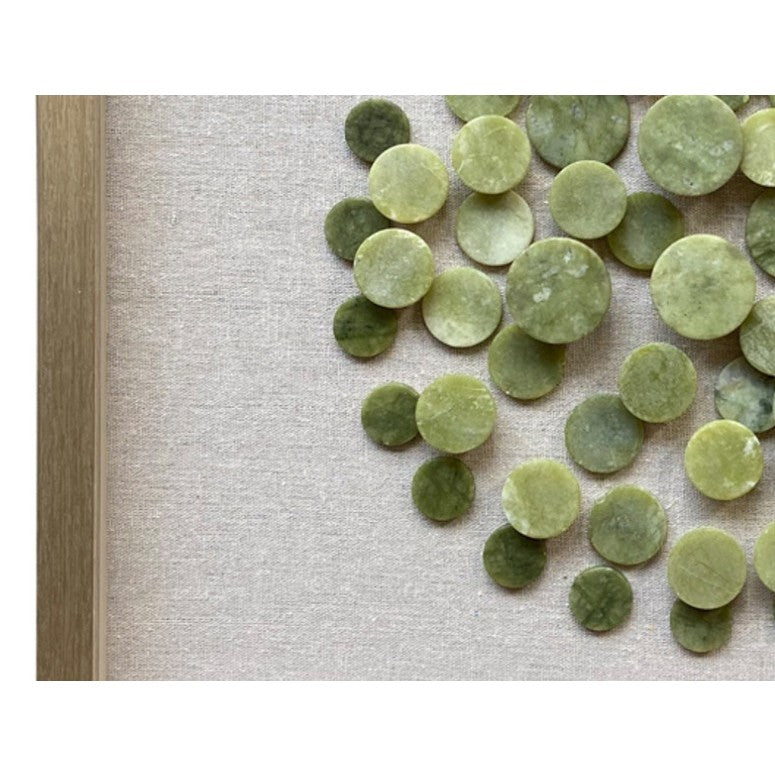 Green Stone Framed Shadow Box 20"W x 20"H
