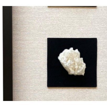 Crystal Cluster Framed Shadow Box 16"W x 47"H