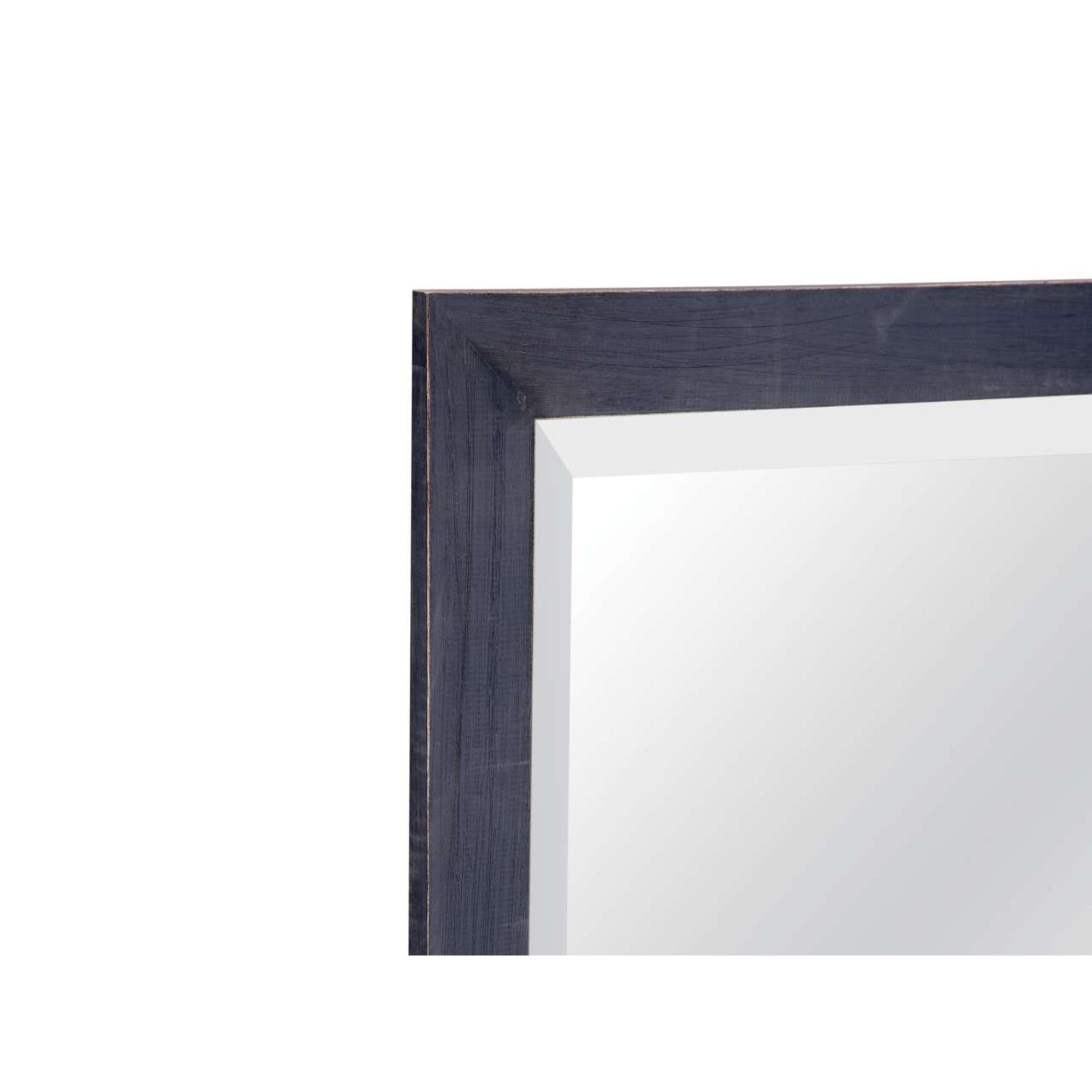 Weathered Blue Beveled Leaner Mirror 34"W x 76"H