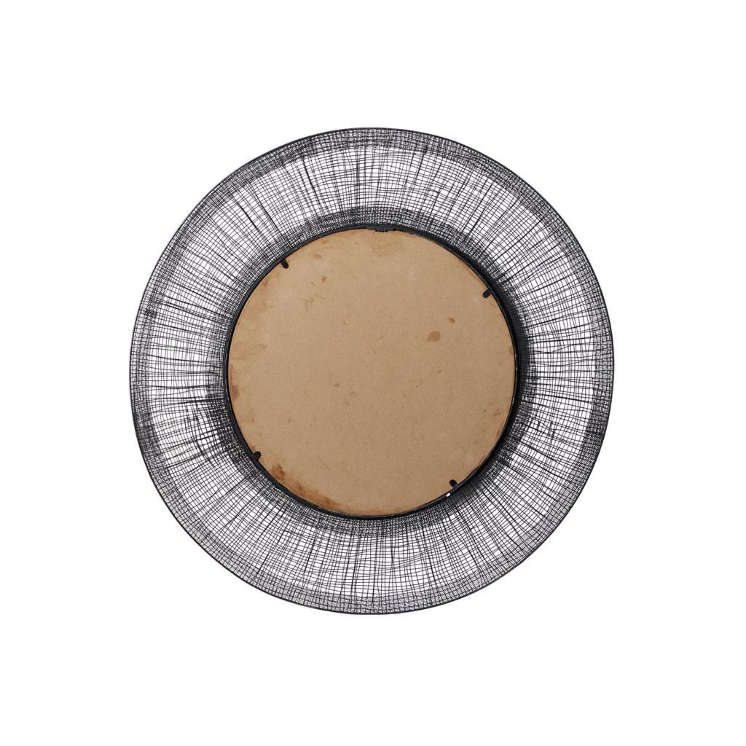Black Metal Mirror 40" Round