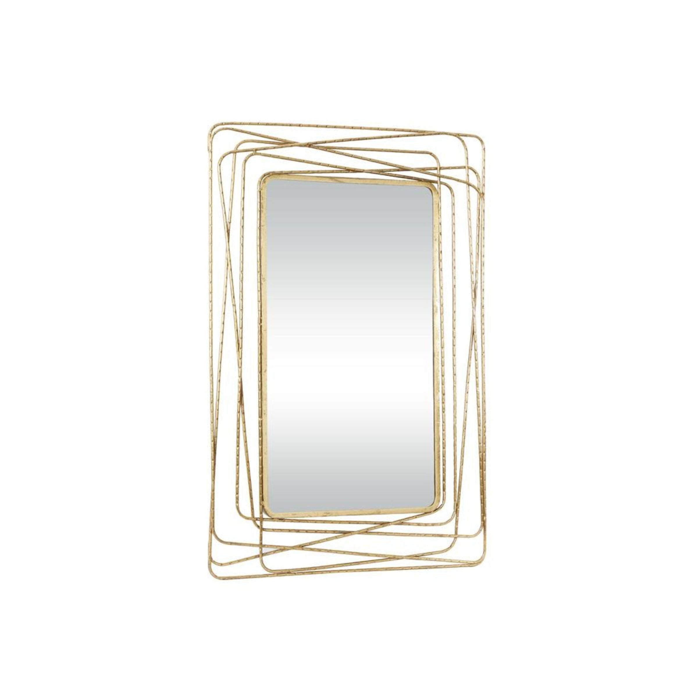 Gold Metal Wall Mirror 31"W x 47"H