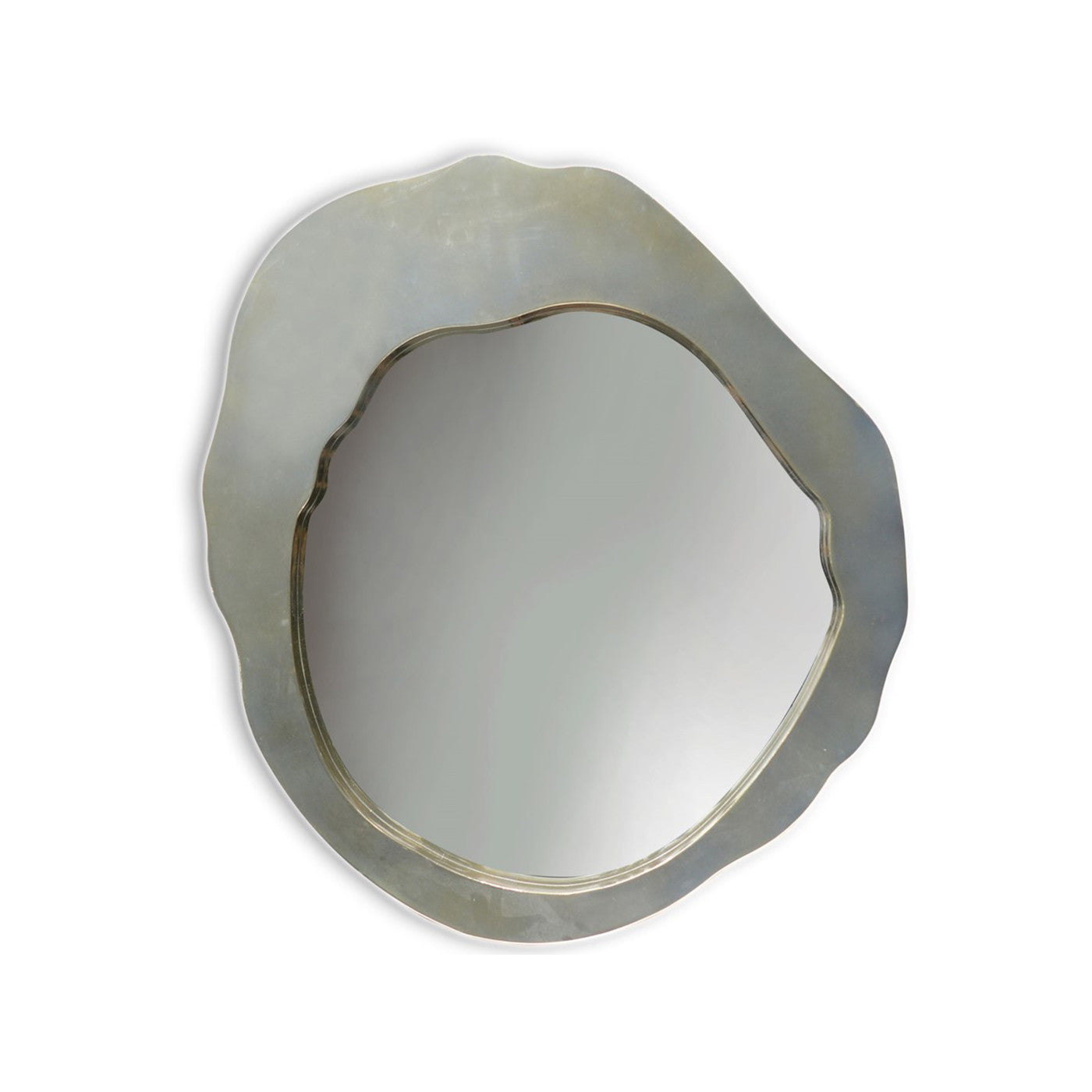 Aluminum Finish Wall Mirror 32"W x 36"H