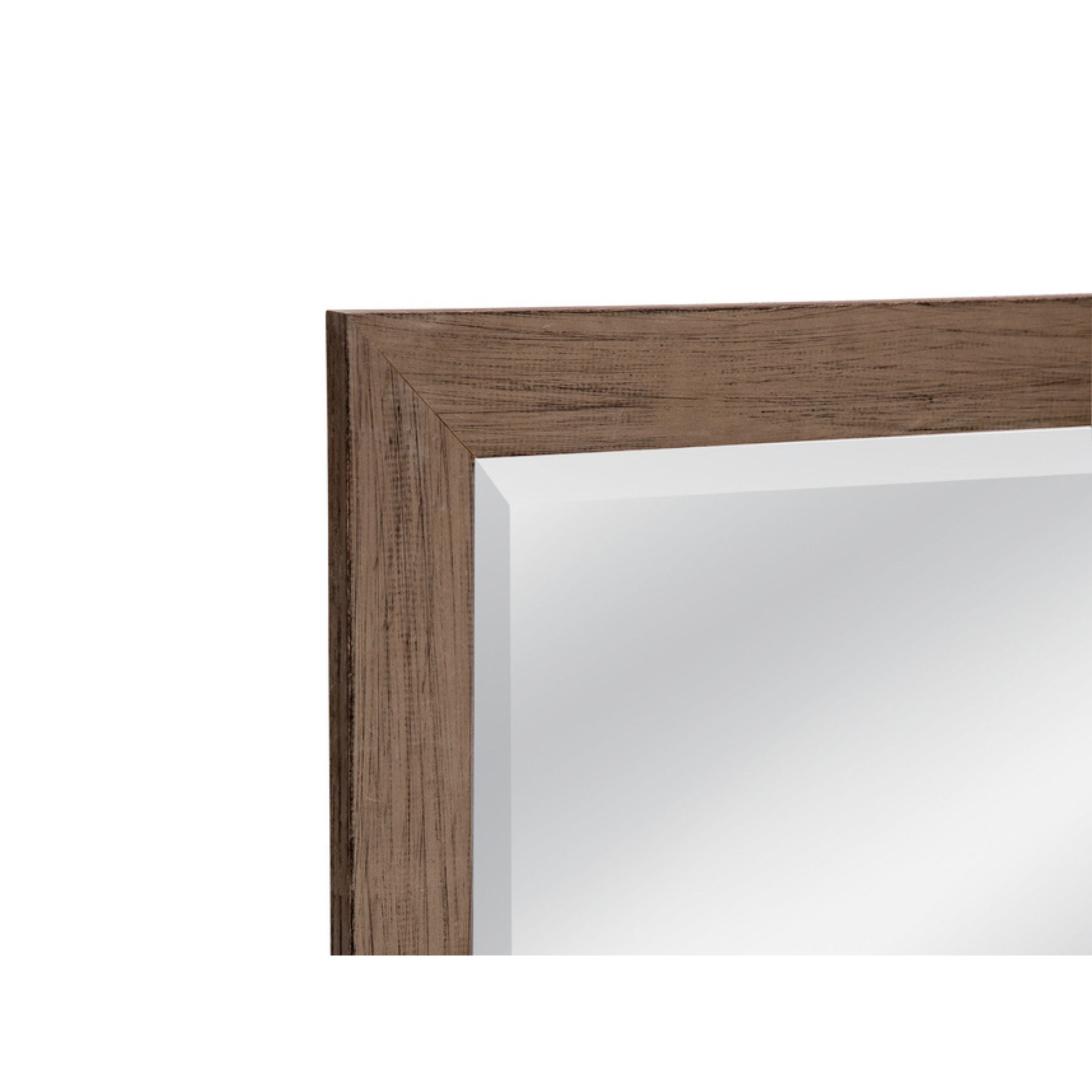Weathered Barn Beveled Leaner Mirror 35"W x 77"H