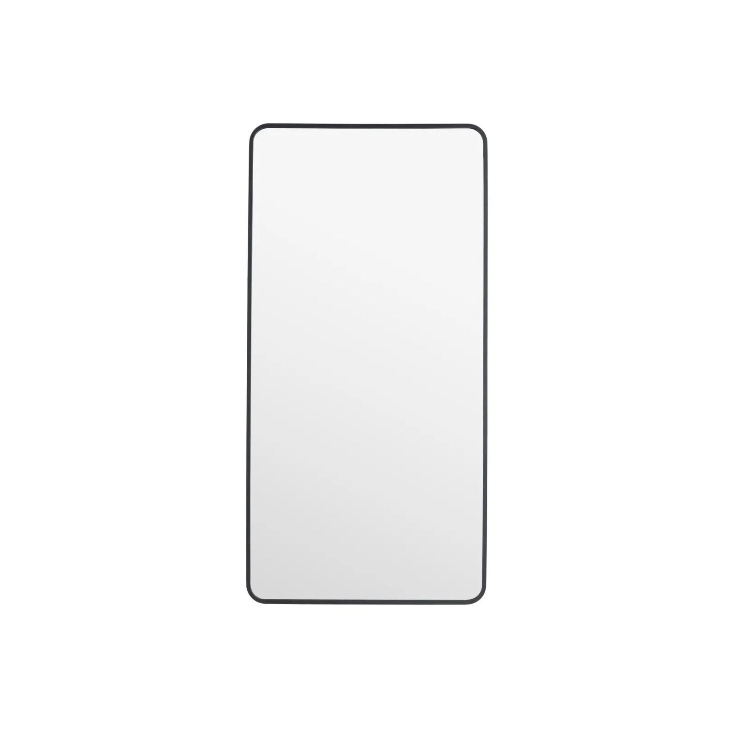 Black Metal Wall Mirror 37"W x 73"H