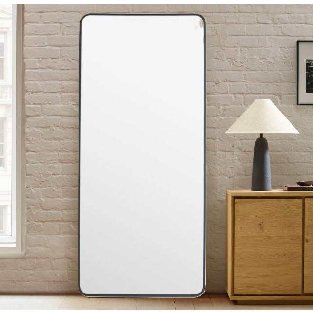 Black Metal Wall Mirror 37"W x 73"H