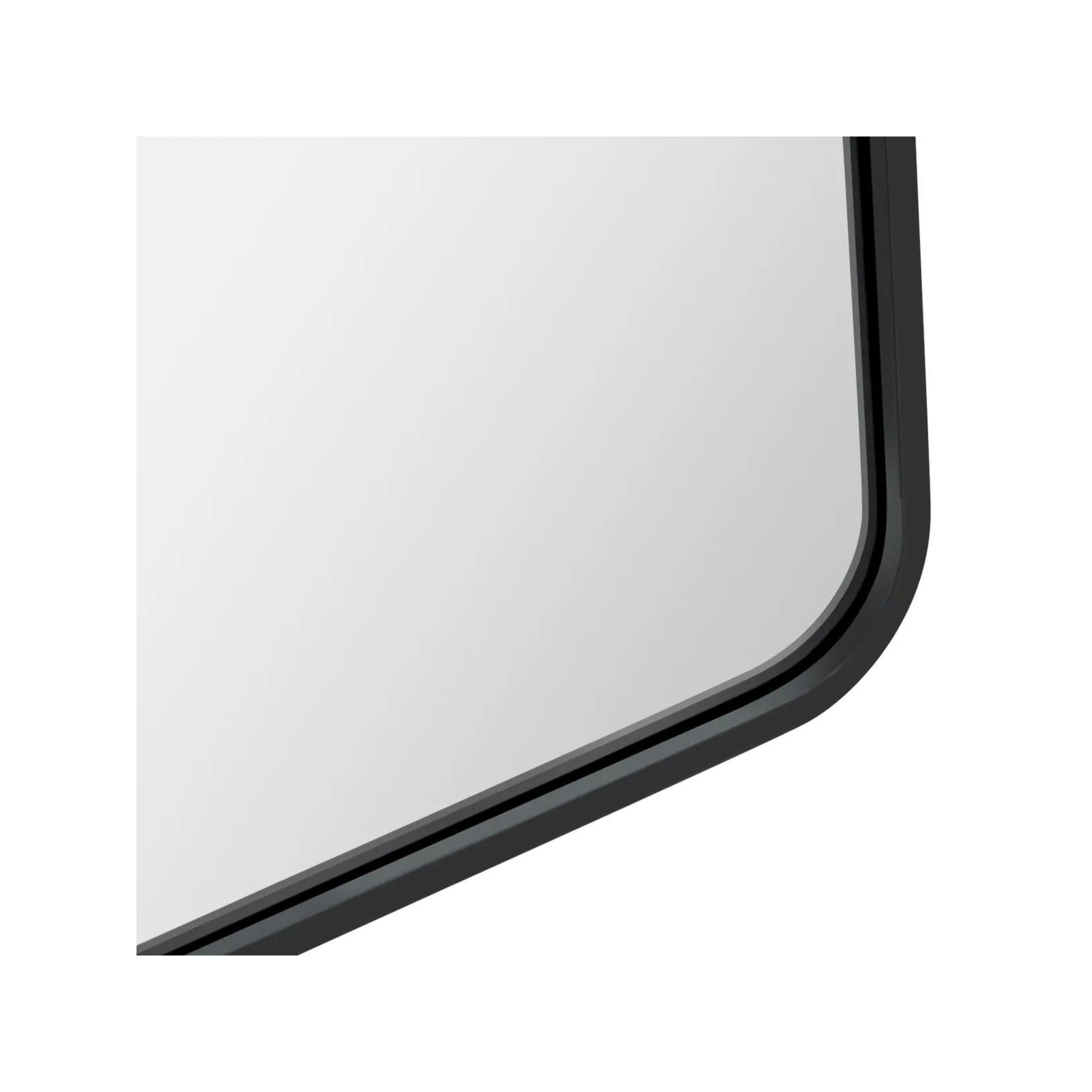 Black Metal Wall Mirror 37"W x 73"H