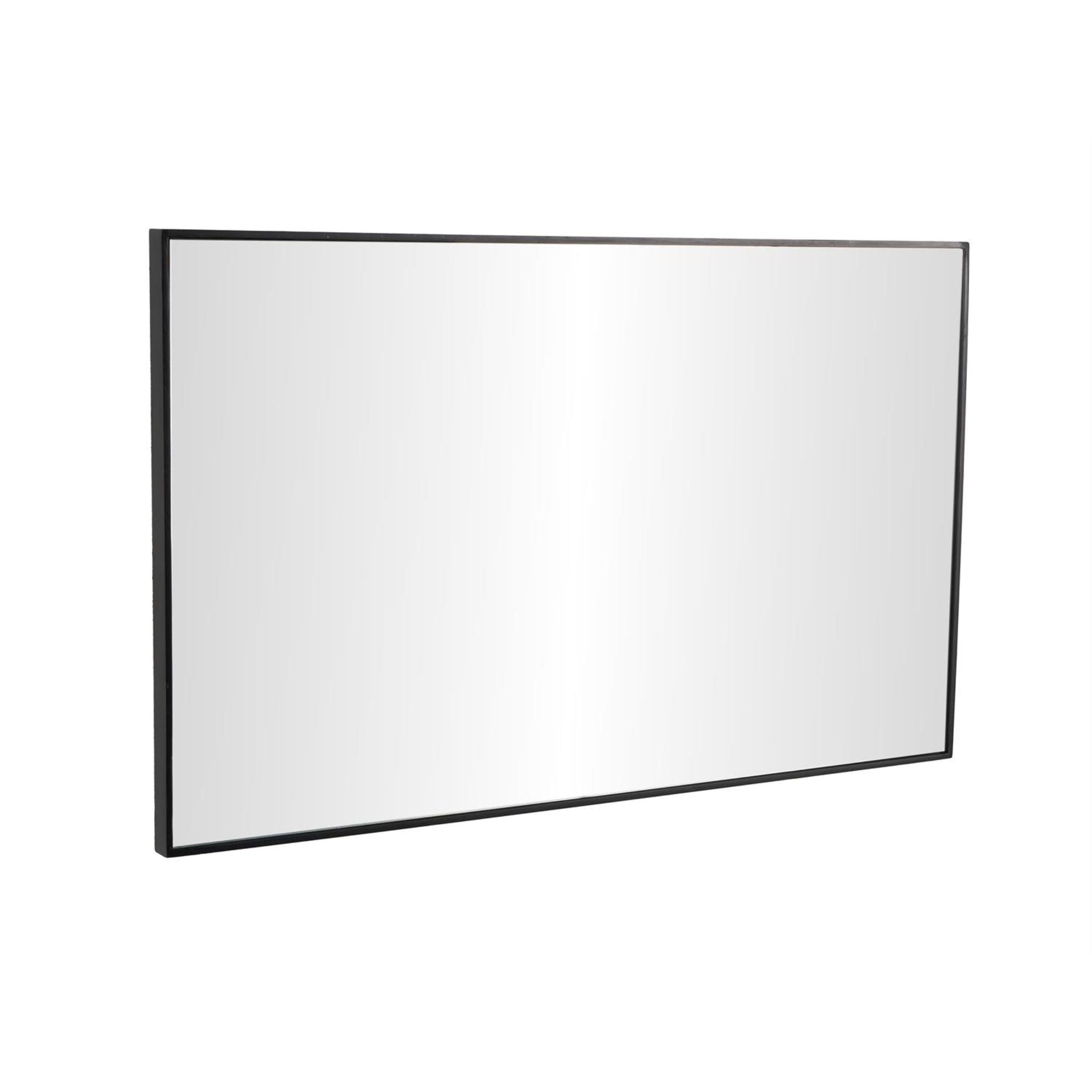 Black Wood Wall Mirror 24"W x 40"H