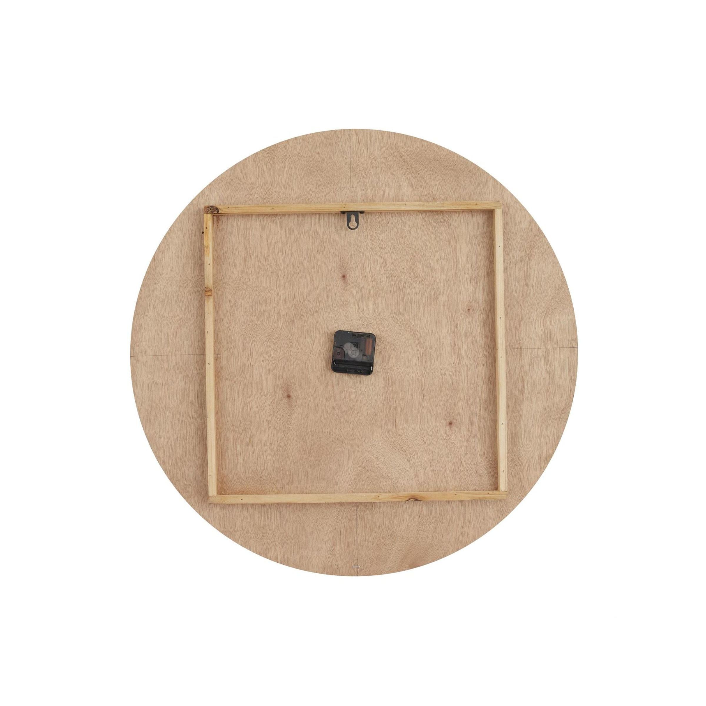 White Wood Wall Clock 24" Round