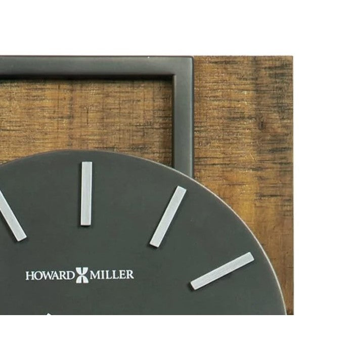 Howard Miller Wood and Metal Pendulum Wall Clock 7.5"W x 23.5"H