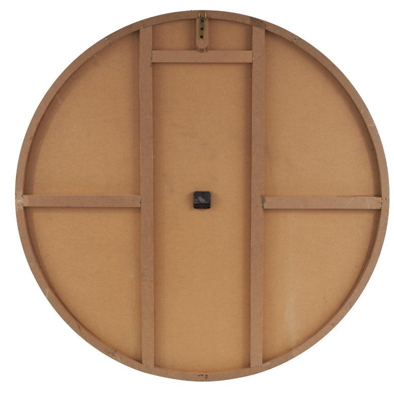 Black Wood Wall Clock 47" Round