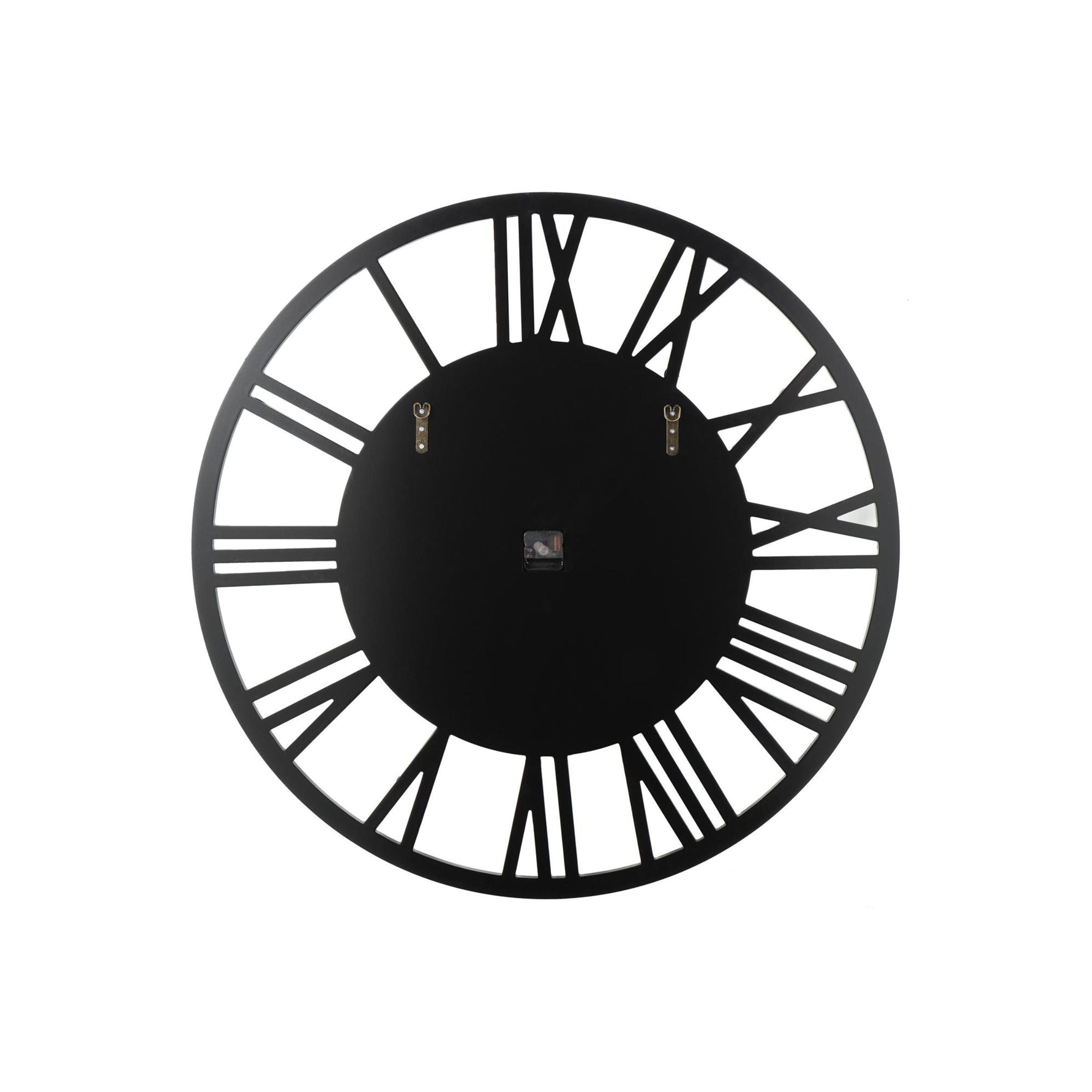 Wide Silver Mirror Wall Clock 40" Round