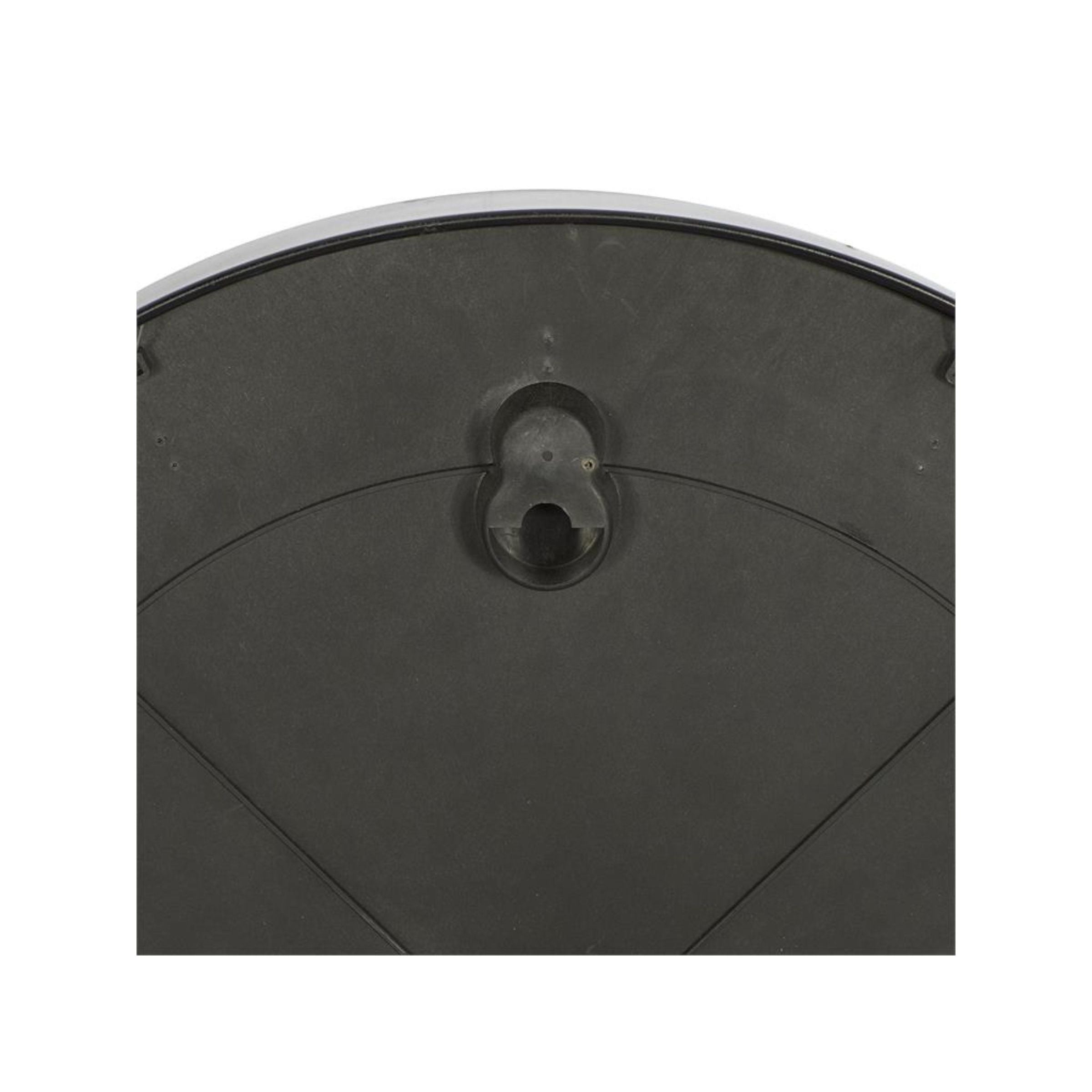 White and Black Metal Wall Clock 20" Round