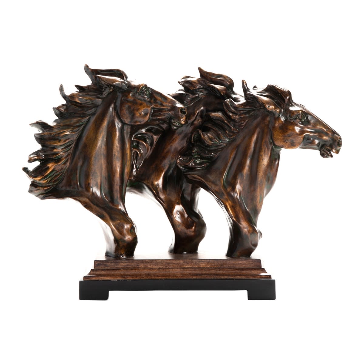 Running Free Horse Statue 23"W x 17.5"H