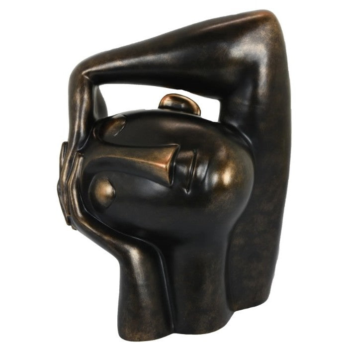 Bronze Head Sculpture 12"W x 16"H