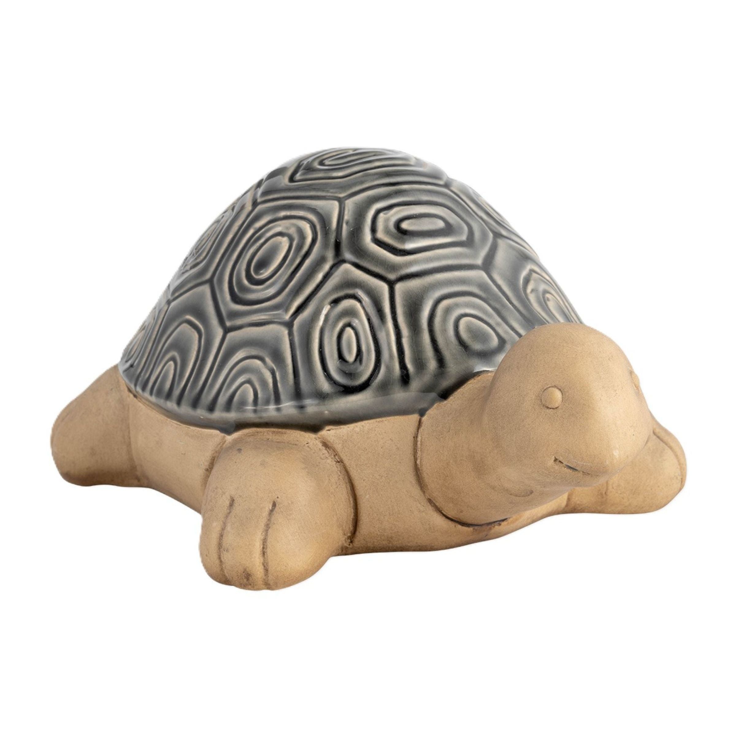 Grey Deco Tortoise 13"W x 9"D x 6"H