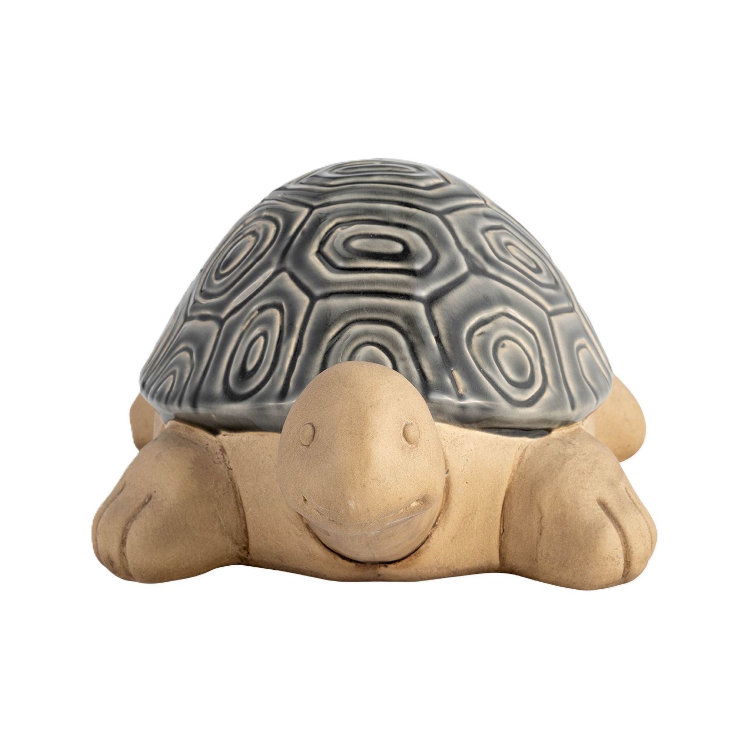 Grey Deco Tortoise 13"W x 9"D x 6"H