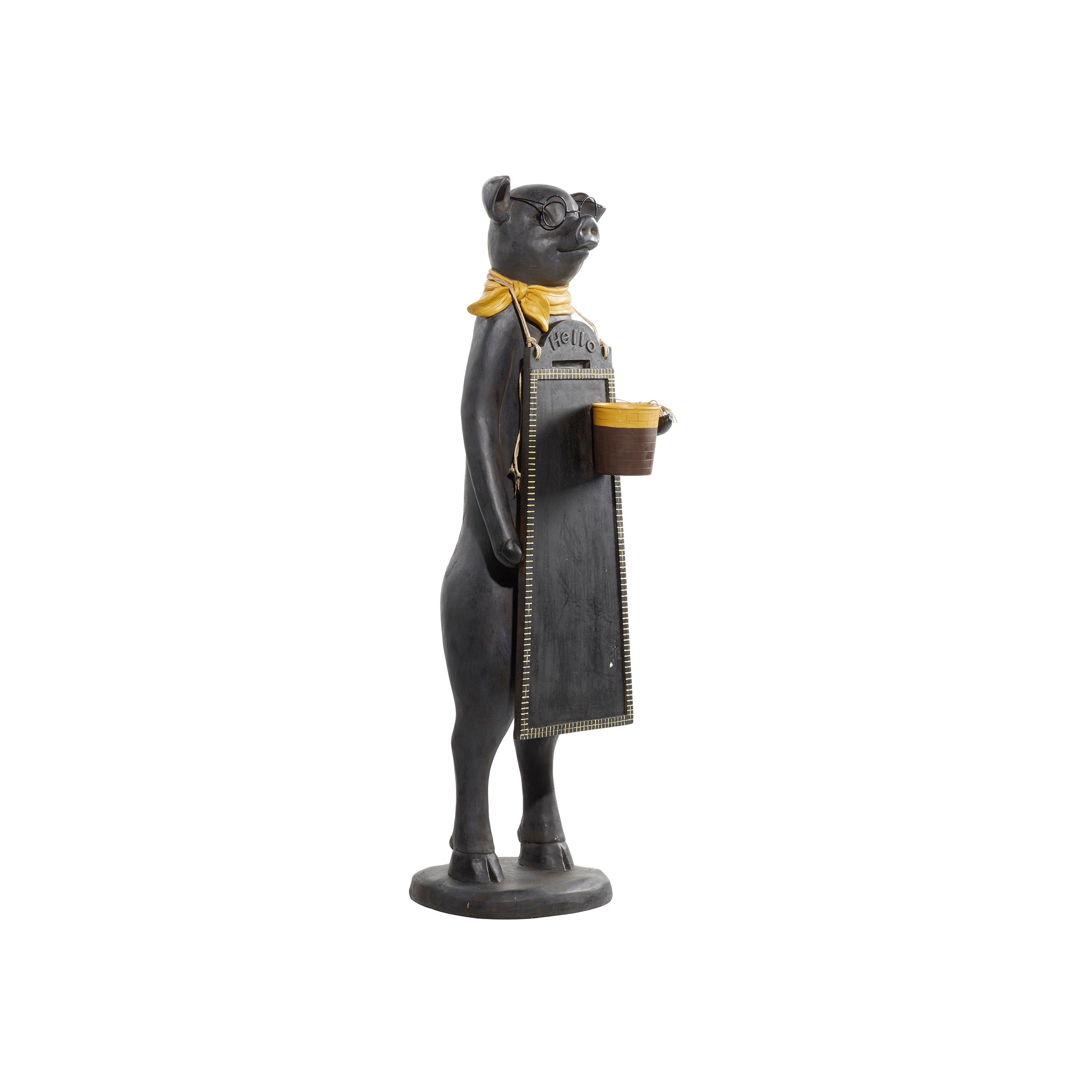 Pig with Chalkboard Figurine 13"W x 46"H