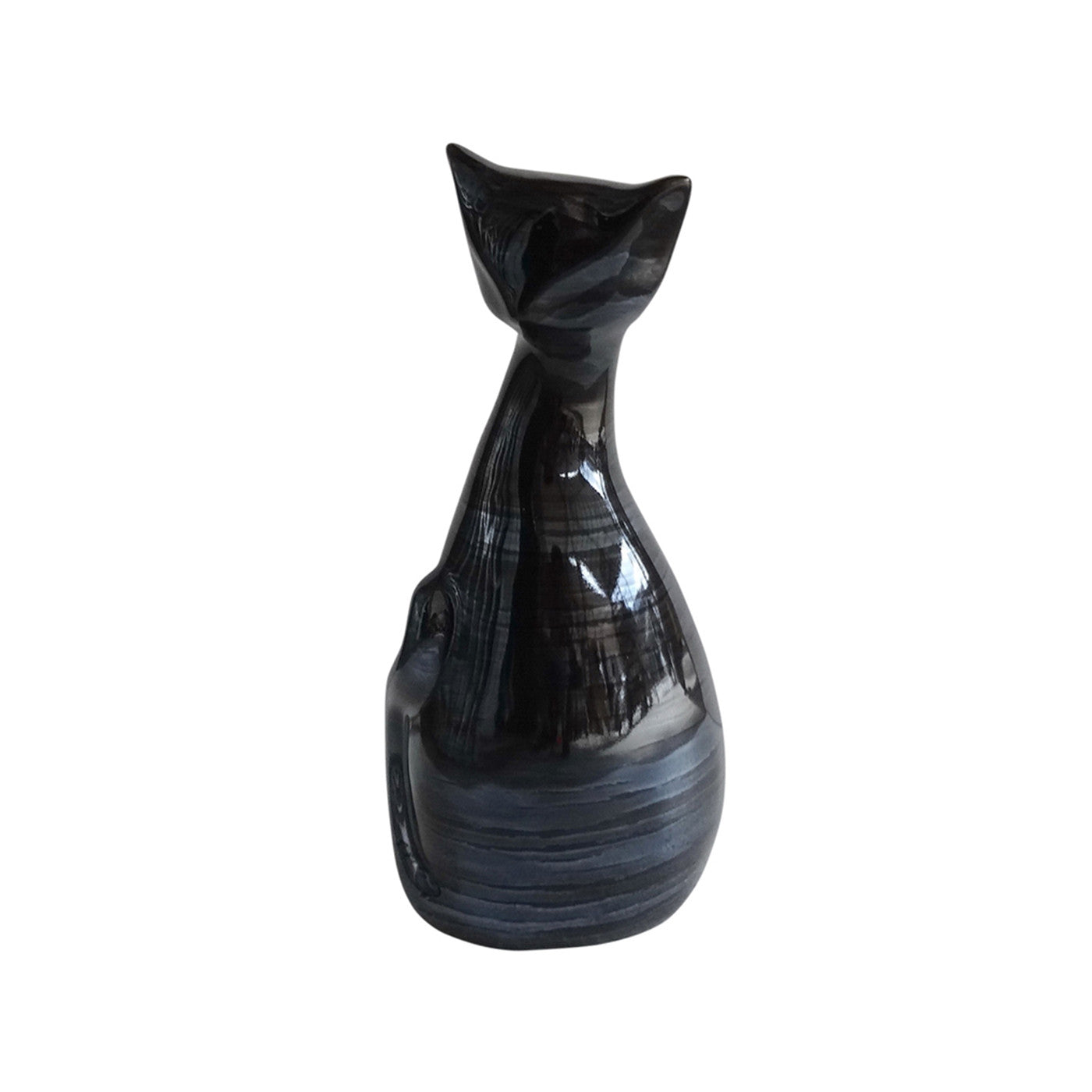 Small Black Sitting Cat 5"W x 10"H