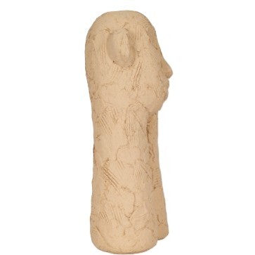 Tan Resting Head On Hand Sculpture 6"W x 11"H