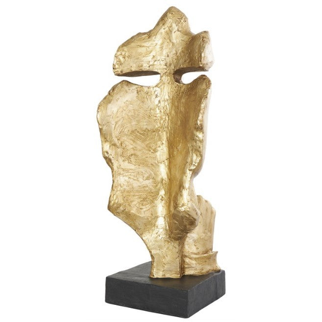 Gold Face Sculpture 14"W x 40"H