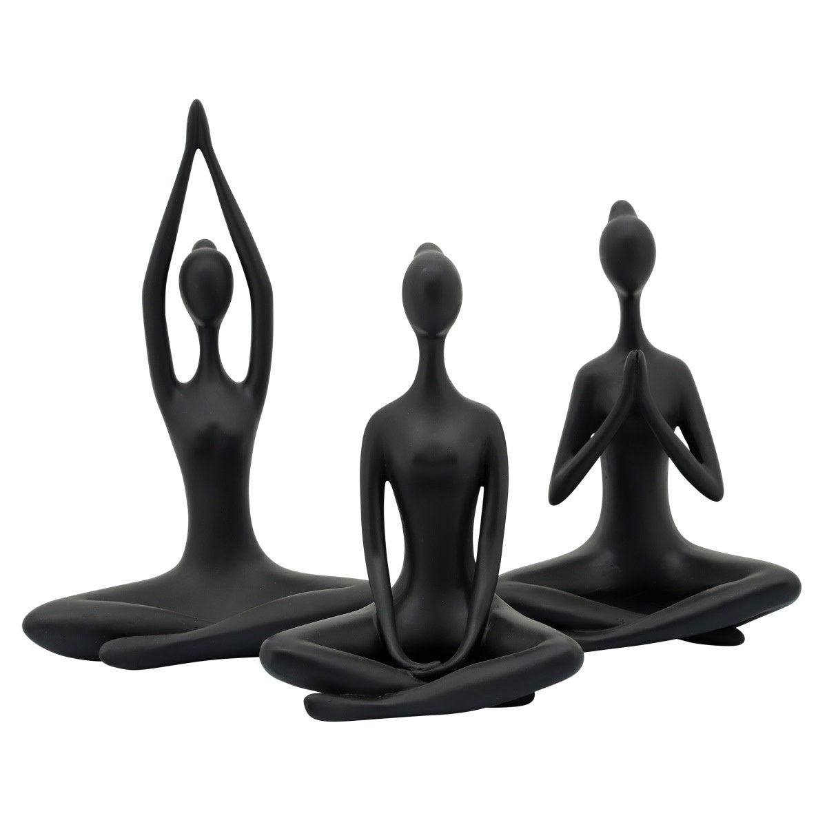 Set of 3 Yoga Ladies Sculpture 18"W x 11"H