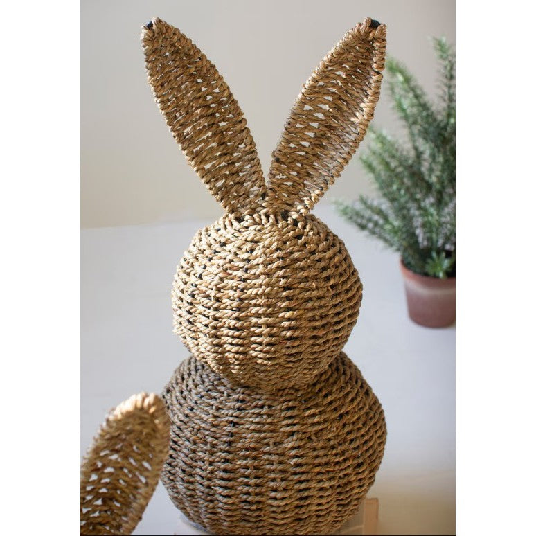 Set of 3 Woven Vine Rabbits 16"/19"/22"H