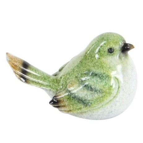 Set of 3 Multi Bird Statues 7"W x 6"H