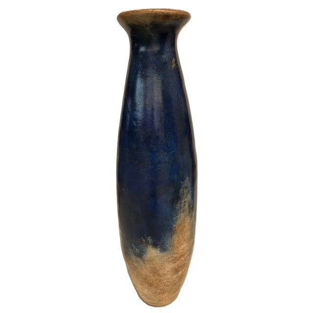Small Jarron Navy and Tan Floor Vase 20"W x 44"H