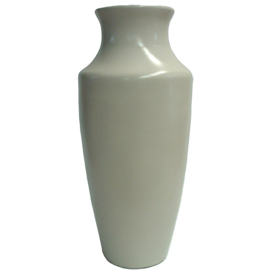 Medium Cream Ceramic Floor Vase 14"W x 38"H