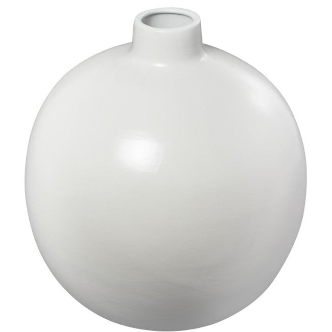 White Ceramic Vase 16"W x 17"H