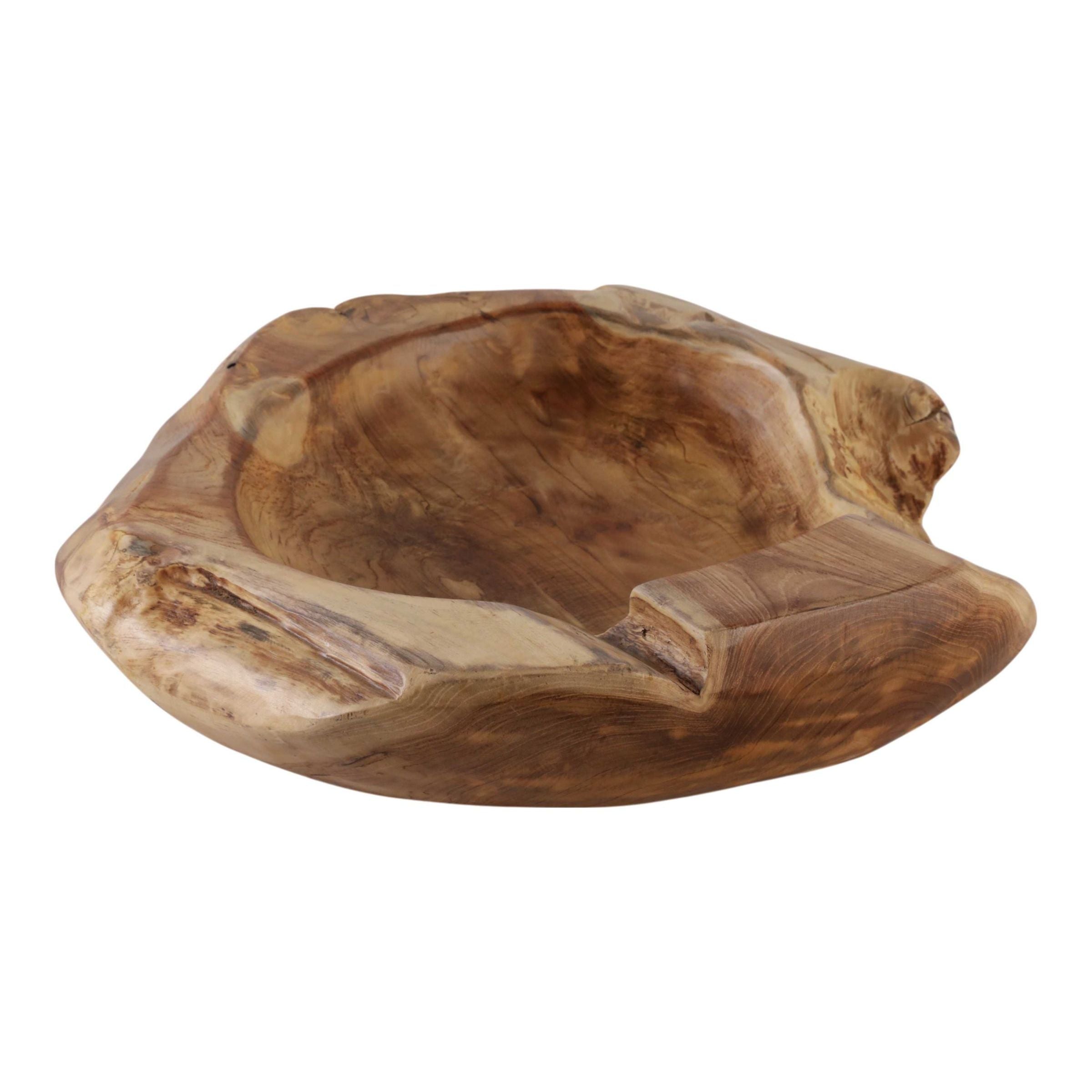 Rustic Wood Bowl 24"W x 4"H