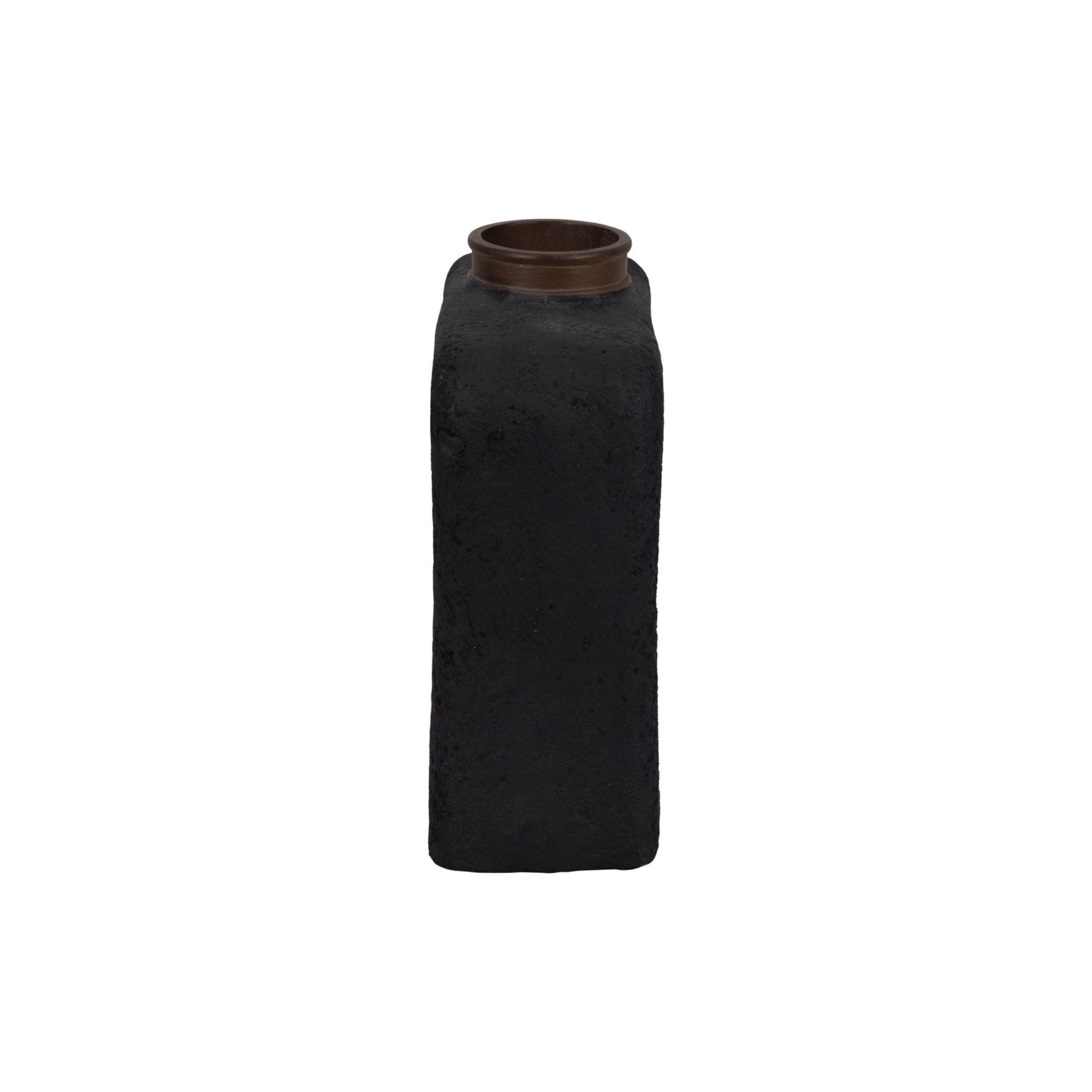 Small Black Ecomix Modern Vase 11"W x 13"H