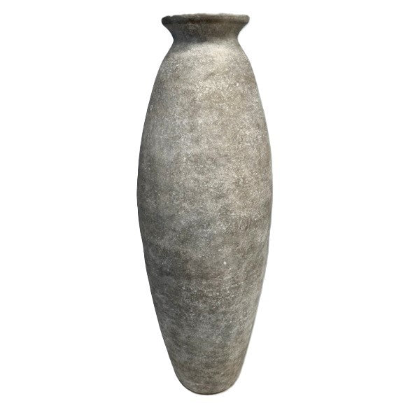 Large Stone Liso Ceramic Floor Vase 14"W x 42"H