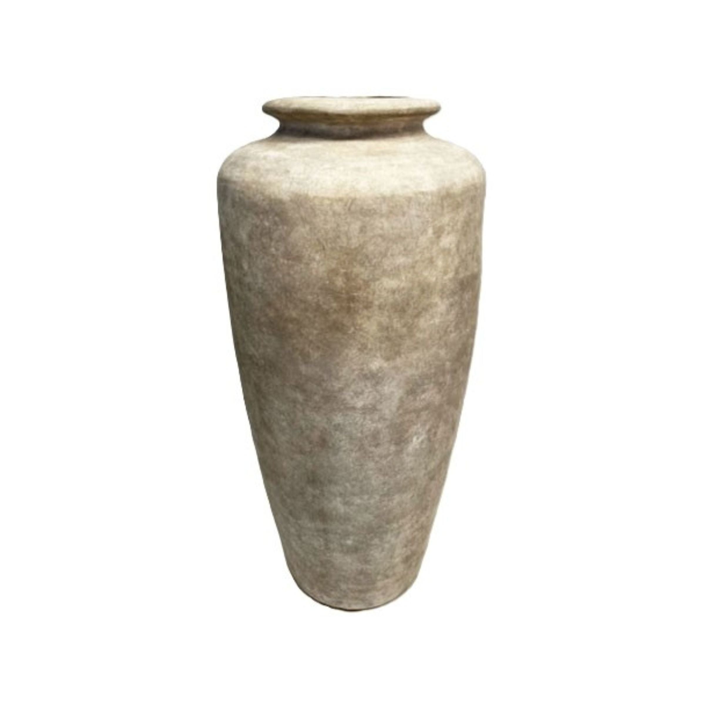 Large Sand Japon Ceramic Floor Vase 14"W x 37"H