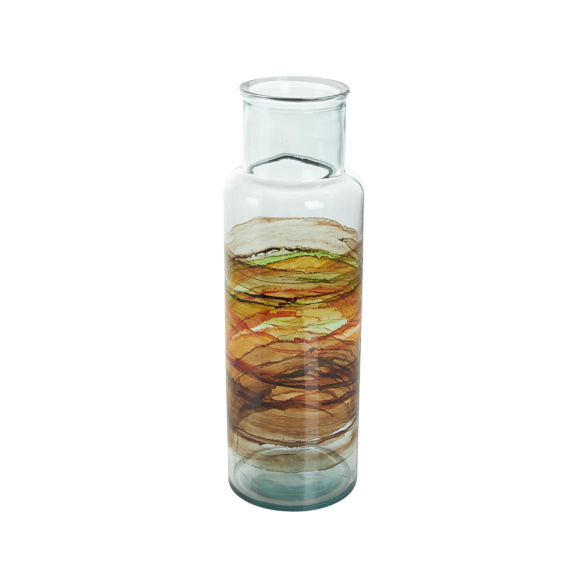Short Multi Glass Vase 6"L x 18"H