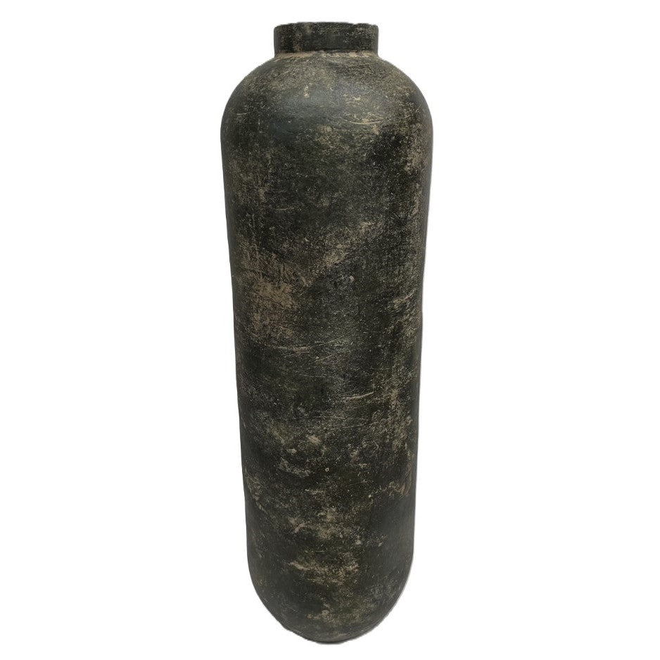 Small Verde Ceramic Floor Vase 11"W X 38"H