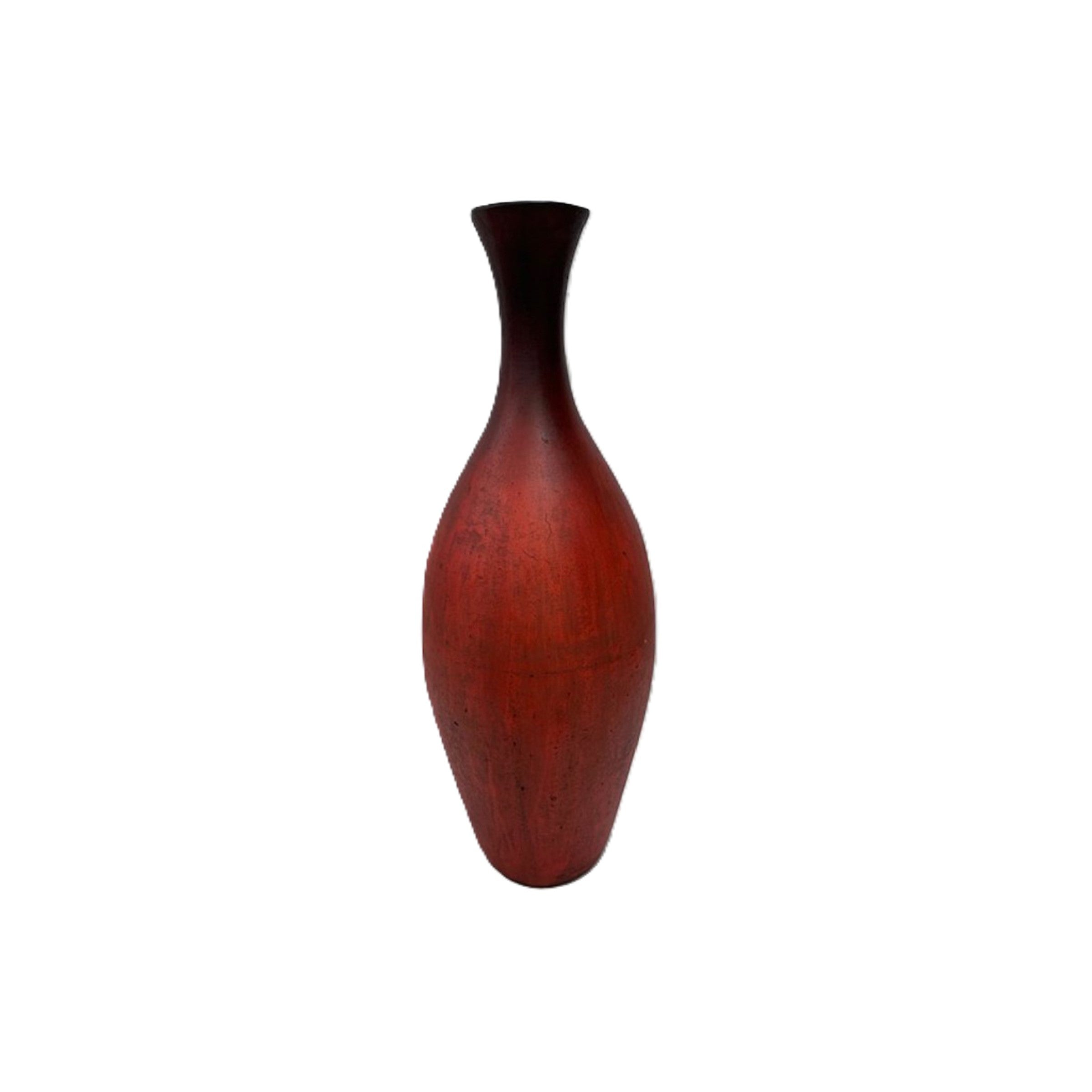 Medium Red Floor Vase 12"W x 42"H