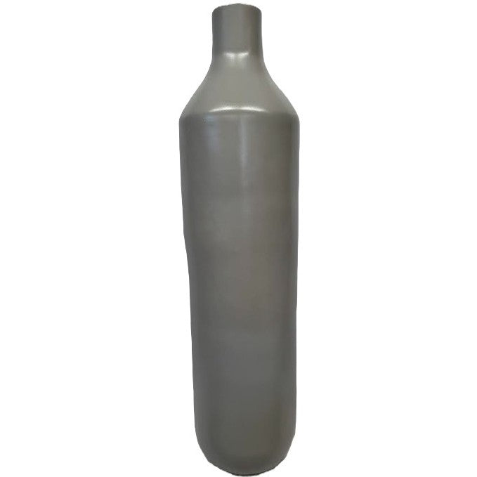 Medium Greige Ceramic Floor Vase 14"W X 50"H