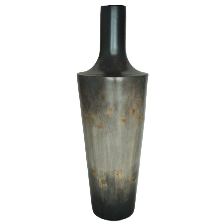 Small Grey Ceramic Floor Vase 15"W x 47"D