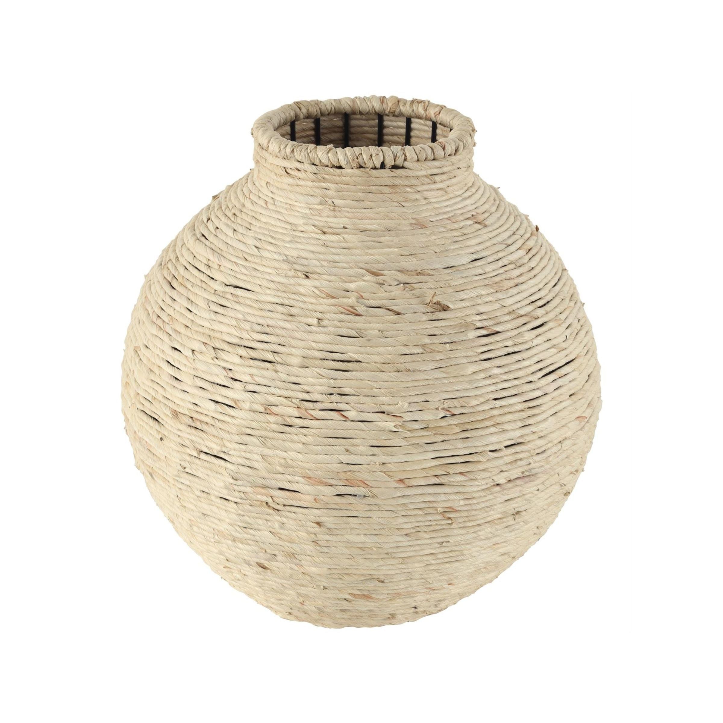 Tall Natural Seagrass Vase 13"W x 13"H