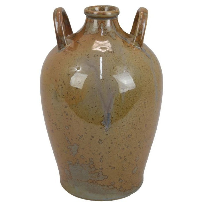 Tall Mustard Ceramic Vase 8.25"W x 12"H
