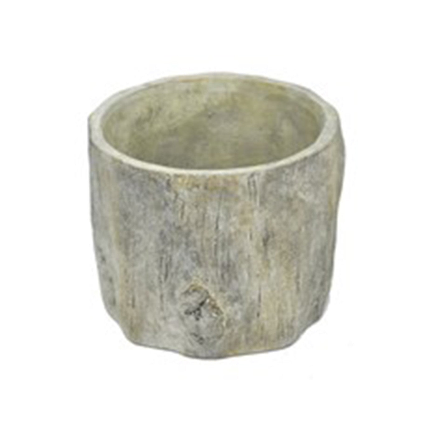 Small Wood Look Planter 6"W x 5.5"H