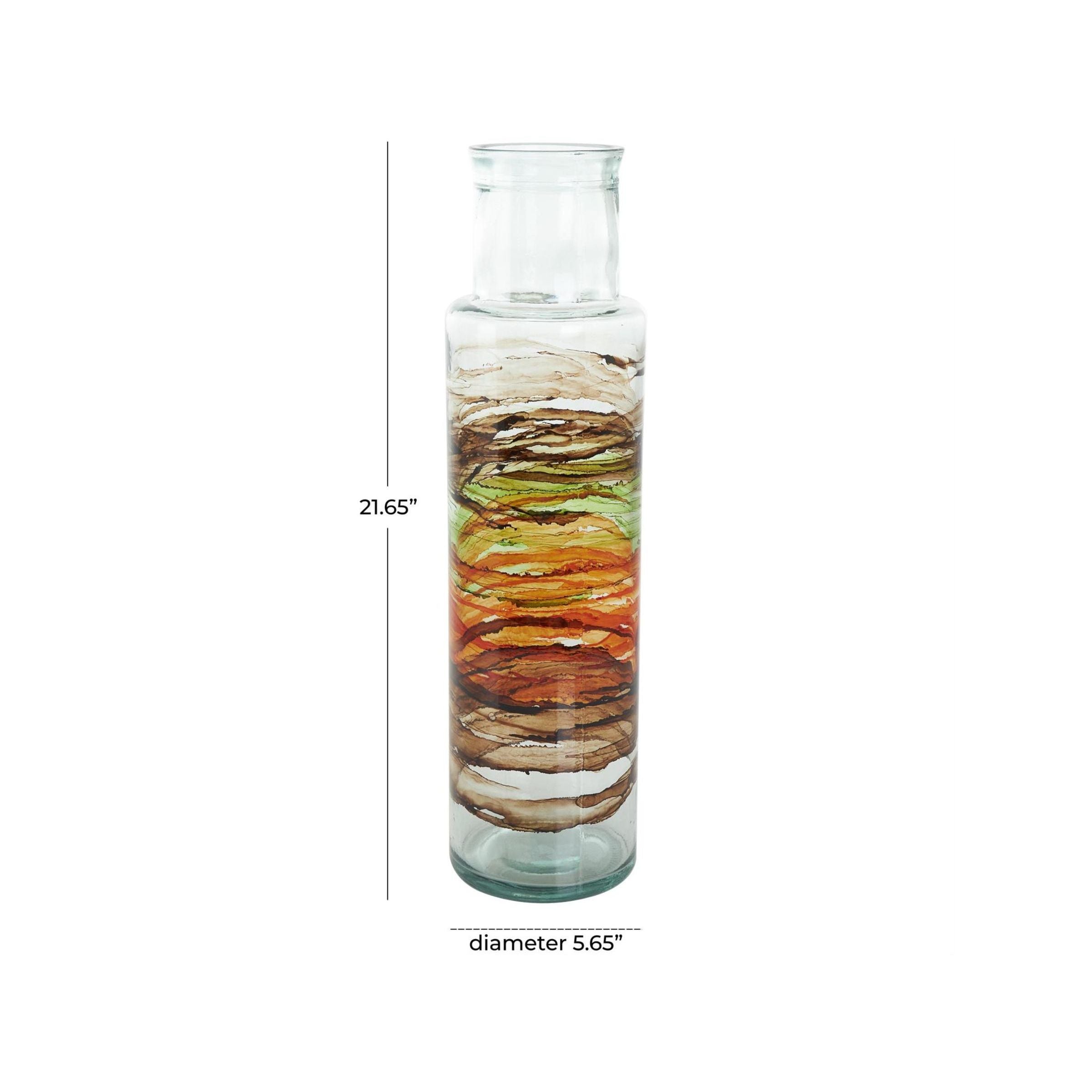 Tall Multi Glass Vase 6"L x 22"H